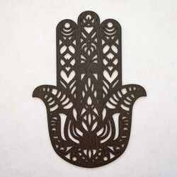 Wooden Wall Decoration - Hamsa | Wenge