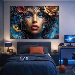 Umelecký obraz ženy - Kvetinová duša