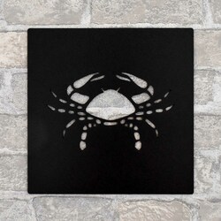 Drevený dekor na stenu - Znamenie Rak | Čierna