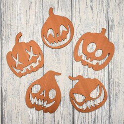 Wooden Halloween Decor - Pumpkins | Cherry