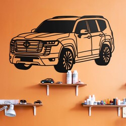 Wooden picture - Toyota Land Cruiser 300 | Black