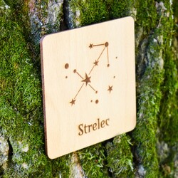 Darček pre kamarátku - Podložka pod pohár znamenie Strelec