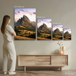 Drevený obraz - Horský pokoj