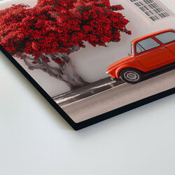 Wooden retro picture - Car