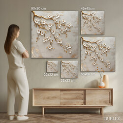 Drevený obraz - Zlatý konár