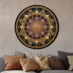 Wooden mandala for the living room - Spirituality