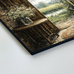 Vidiecky obraz - Jarný pokoj brezy