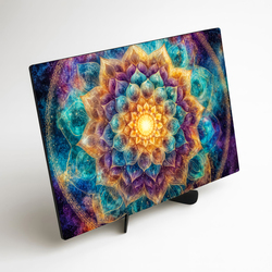 Drevený obraz - Mandala Galaxia