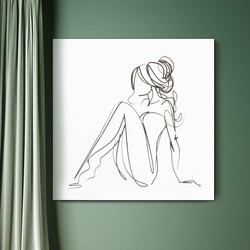 Wooden Wall Art - Female Nudes | White