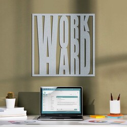 Motivational Picture - WORK HARD | Silver