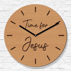 Kresťanské hodiny na stenu - Time for Jesus | Buk