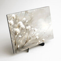 Farebný obraz na dreve - Bavlnka