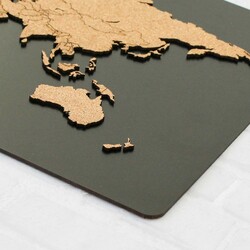 Parafa 3D térkép - Falikép | Fekete