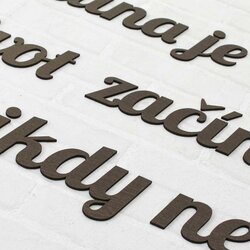 Nálepka na stenu - citát po slovensky | Wenge