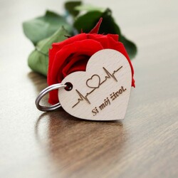 Drevená kľúčenka - Si môj život 