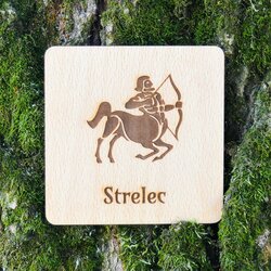Darček k narodeninám - Podložka pod pohár znamenie Strelec