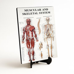 Dřevěný obraz - Anatomický kostrovo-svalový systém