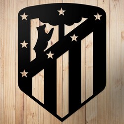 Football Club Logo - Atlético Madrid | Black