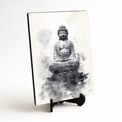 Čiernobiely obraz - Buddha