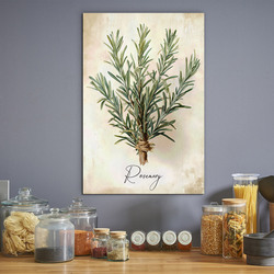 Drevený obraz do kuchyne - Rozmarín