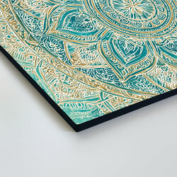 Türkiz mandala a falra - Tisztaság