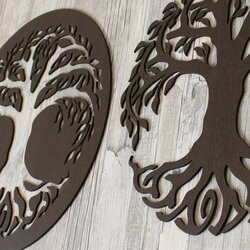 2 az 1-ben fából készült életfák - Hod és Netzach | Wenge