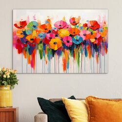 Modern painting - Painted flowers