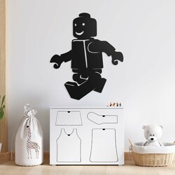 Obraz do detskej izby - Lego panáčik | Čierna