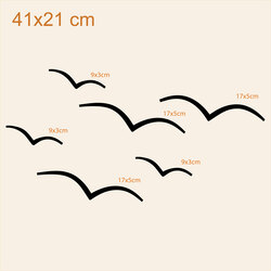 Dřevěné samolepky - Rackové | 41x21 cm