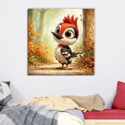 Detský obraz - Veselý ďateľ