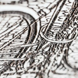 Engraved Decoration - Bicycle Under the Tree