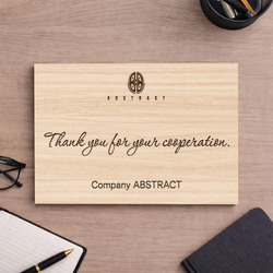 Custom plaque with logo and text