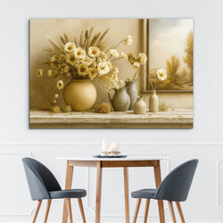 Vintage obrazy do obývacího pokoje - Sušené květiny