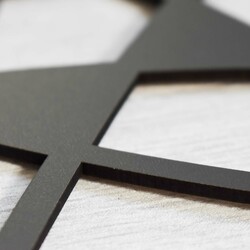 Abstract Picture on the Wall - Lines | Black