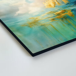 Modern abstract painting - Golden horizon