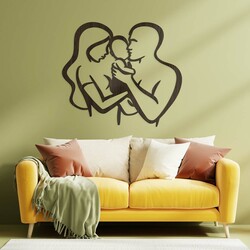 Wooden Wall Art - Family | Wenge