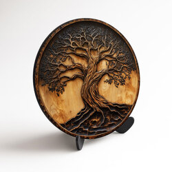Wooden Wall Art - Olive Tree