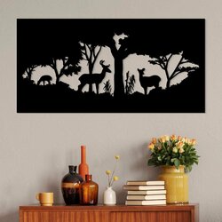 Vyrezávaný obraz na stenu - Príroda  | Čierna