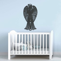 Wall Art for Bedroom - Guardian Angel | Anthracite Gray