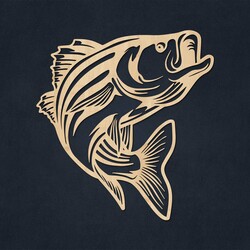 Wooden Wall Art of Fish - Roach | Maple