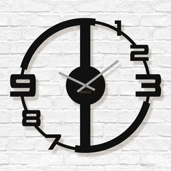 Moderné hodiny na stenu do obývačky - Summery | Čierna