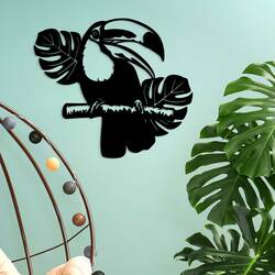 Wooden Wall Art - Toucan | Black