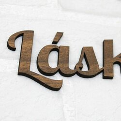 Drevený citát o láske od sv. Jána Pavla II. | Orech