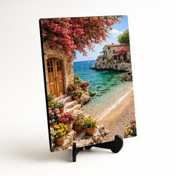 Drevený obraz - Prímorský raj