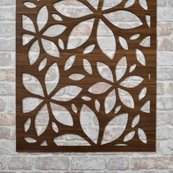 Floral Panel on the Wall | Walnut