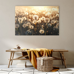 Wooden Wall Art - Dandelions Blooming