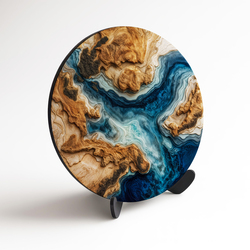 Imitation of an epoxy painting - Touch of the Ocean