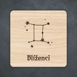 Levný dárek - podložka pod sklenice - Blíženci