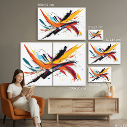 Abstraktné umenie - Obraz na dreve