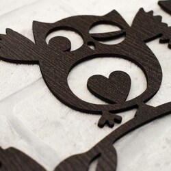 Levný doplněk do pokoje - Milé sovy | Wenge